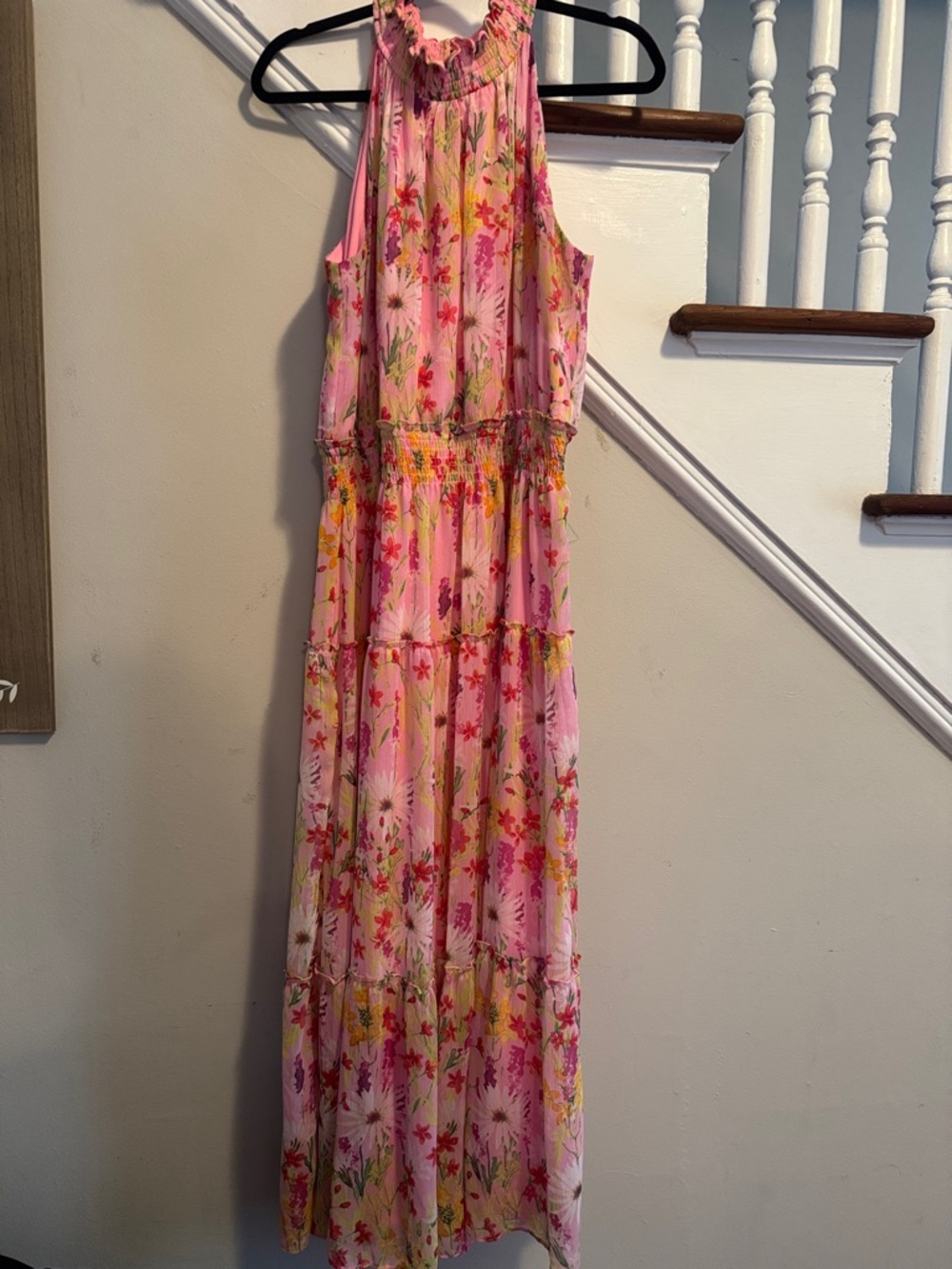 Taylor Pink Floral Maxi Dress
